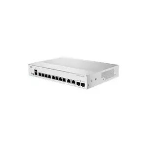 Коммутатор Cisco CBS350-8T-E-2G-EU — 8 портов Gigabit Ethernet, 2 комбинированных GbE/SFP, безвентиляторный