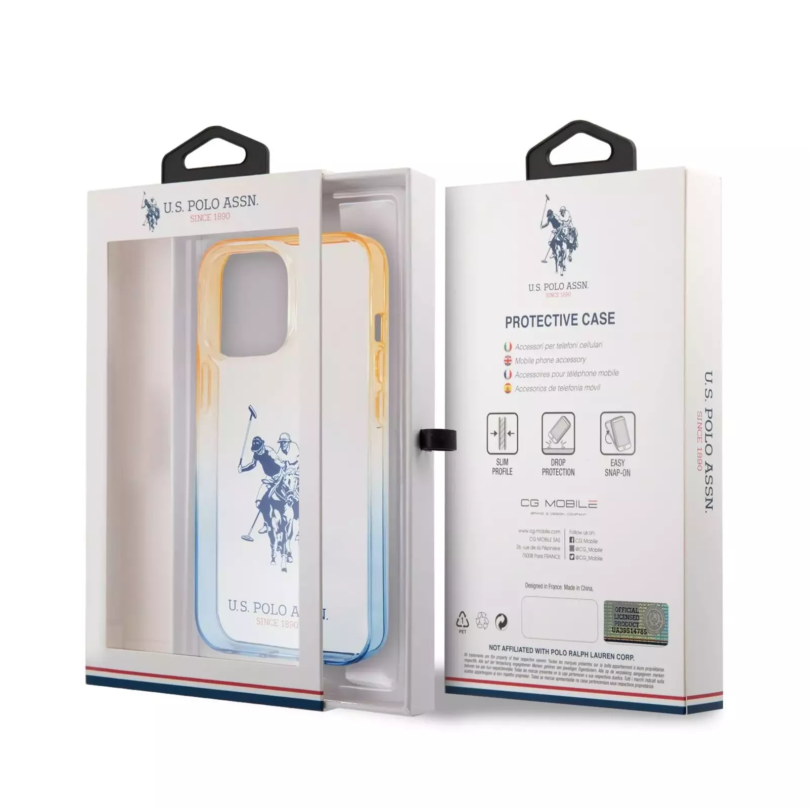 U.S. Polo Bumper Double Horse USHCP14XUGRBR, Bags and sleeves for  smartphones