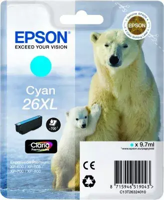 Kārtridžs EPSON Tinte Singlepack Cyan 26 Photo 2