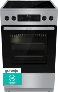 Freestanding Cooker Gorenje GECS5C70XPA Stainless Steel Ceramic Hob Electric Oven 70 L 4 Cooking Zones Air Frying Function Class A