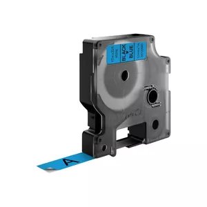 Label Maker Tape DYMO D1 Standard Black on Blue 12mm