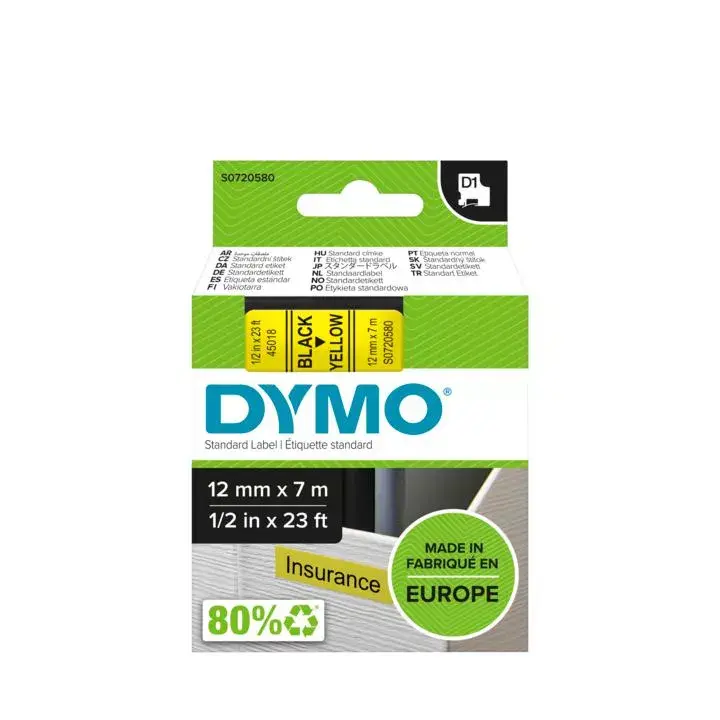 Etiķešu lente DYMO D1 Standarta 12mm Photo 2