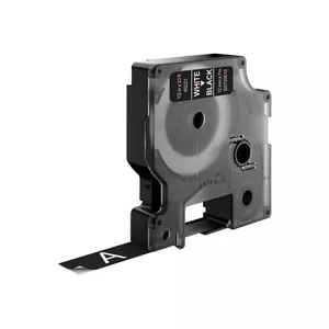 Label Maker Tape DYMO D1 Standard White on Black 12mm