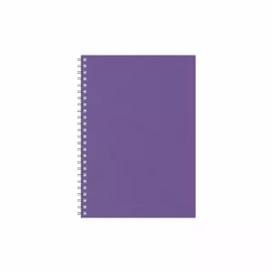 Piezīmju grāmatiņa Timer Planner A5 punktu režģis, violeta — A5 punktots plānotājs
