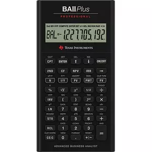 Texas Instruments BA-II Plus калькулятор Карман Финансовый Черный