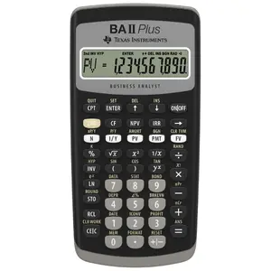 Финансовый калькулятор Texas Instruments BA-II Plus карманный черный