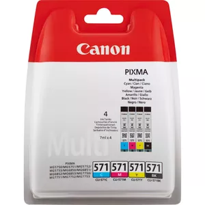 Kārtridžs Canon CLI-571 7 ml Melns Zils Magents Dzeltens
