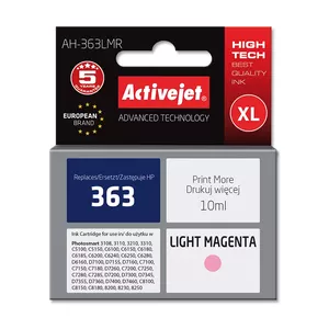 Activejet AH-363LMR ink (replacement for HP 363 C8775EE; Premium; 10 ml; light magenta)