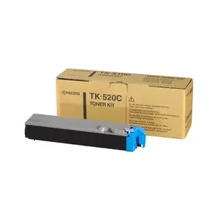 Тонер-картридж Kyocera TK-520C, Cyan (голубой), оригинальный, лазерный, 1 шт, ресурс 4000 стр.