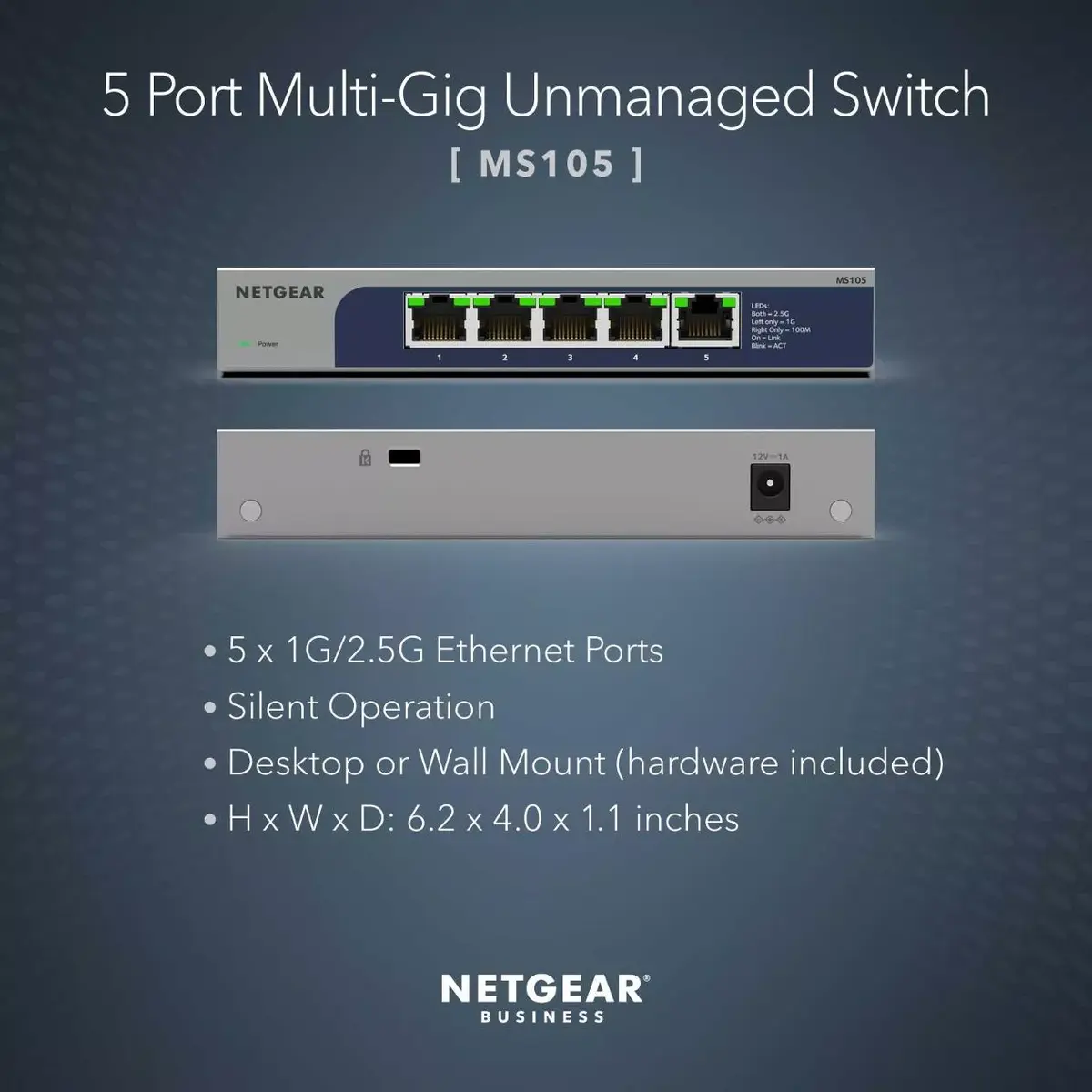 Neadministrējams slēdzis NETGEAR MS105-100EUS Photo 2
