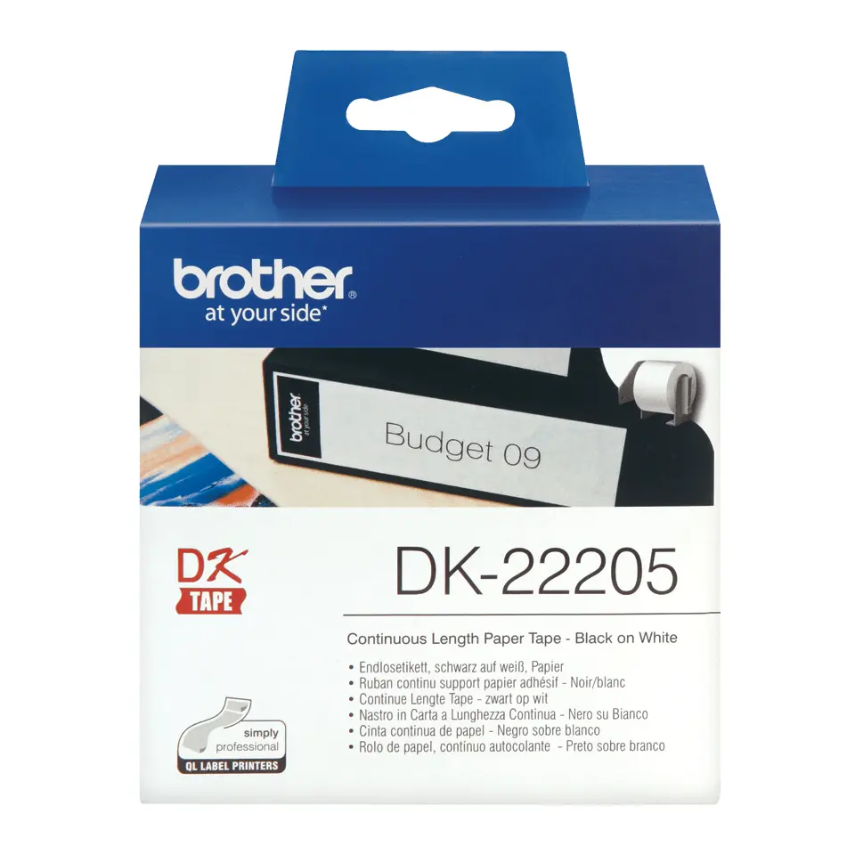 Непрерывная бумажная лента Brother DK22205 Photo 2