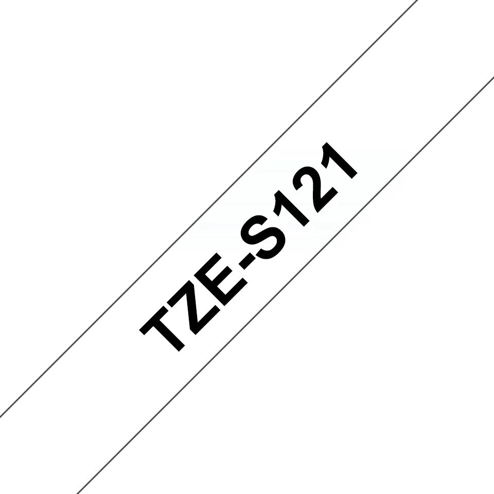 Brother TZE-S121 Spēcīga laminēta uzlīmju lente
