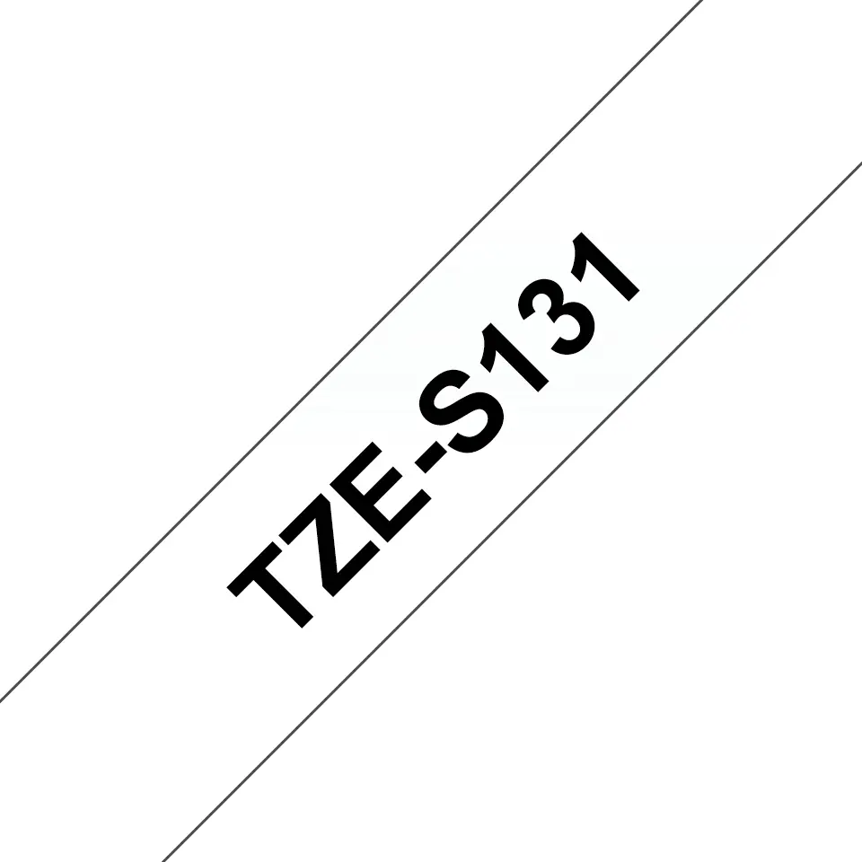 Brother TZE-S131 īpaši izturīga laminēta uzlīmju