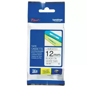 Label tape Brother TZ 1.2cm Black on White TZEN231