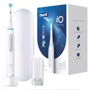 Oral-B iO Series 4 Quite Pieaugušo Rotējošā zobu suka Balts