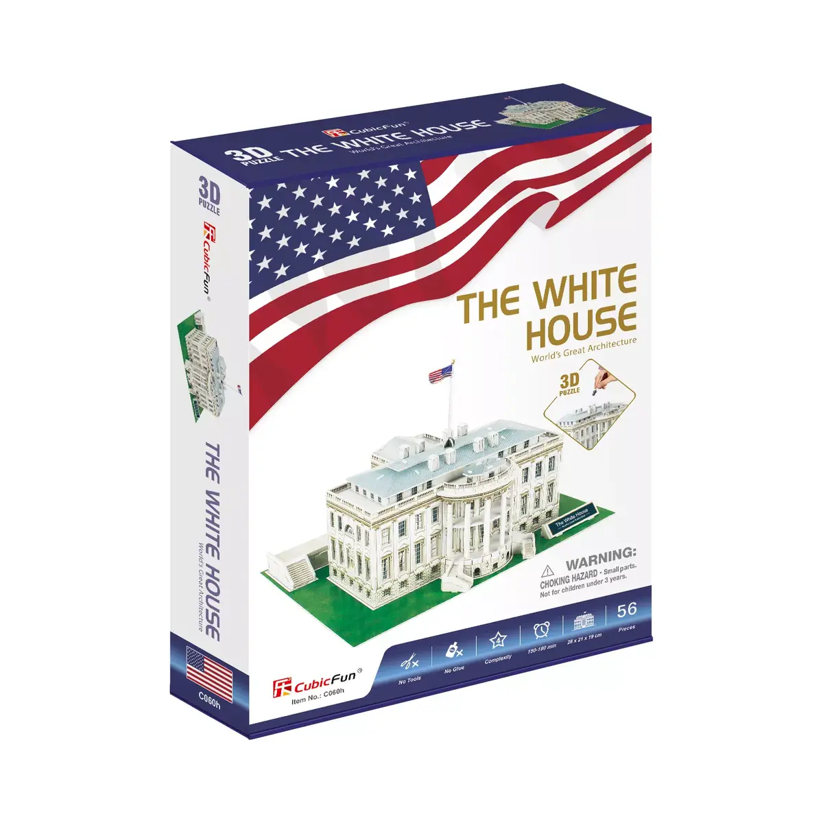 3D-пазл Cubicfun C060H White House Photo 3