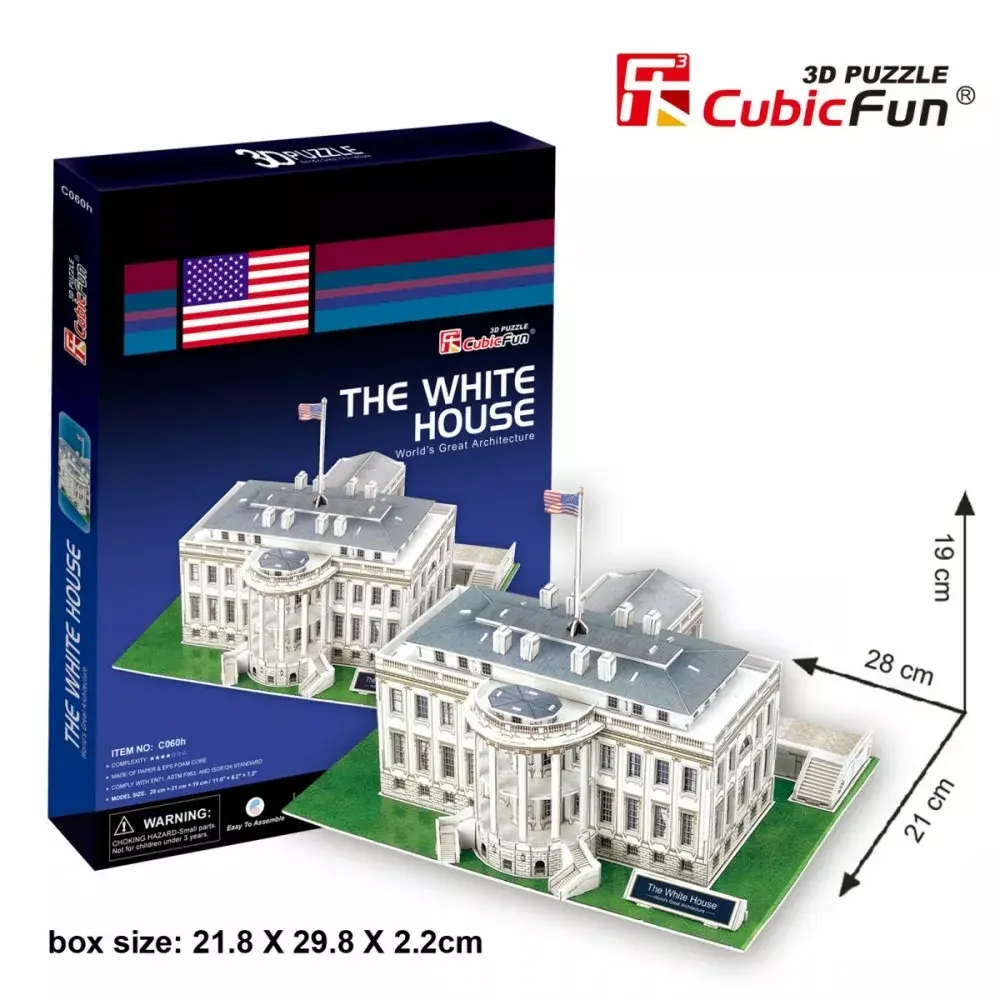 3D-пазл Cubicfun C060H White House Photo 4