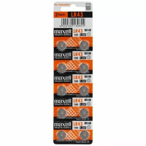 Sālveida alkaliskās baterijas Maxell BATG12.MX10