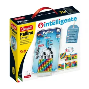 Обучающая мозаика QUERCETTI Mosaici Pallino Coding Travel Version 1006 — портативный набор для программирования с пикселями
