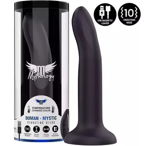 Силиконовый вибратор Mythology Duman Mystic Dildo L — фиолетовый, беспроводной WatchMe, эргономичный