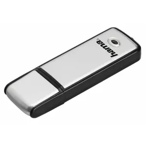USB флеш-память Hama 128ГБ USB Type-A 2.0 Черная Серебристая