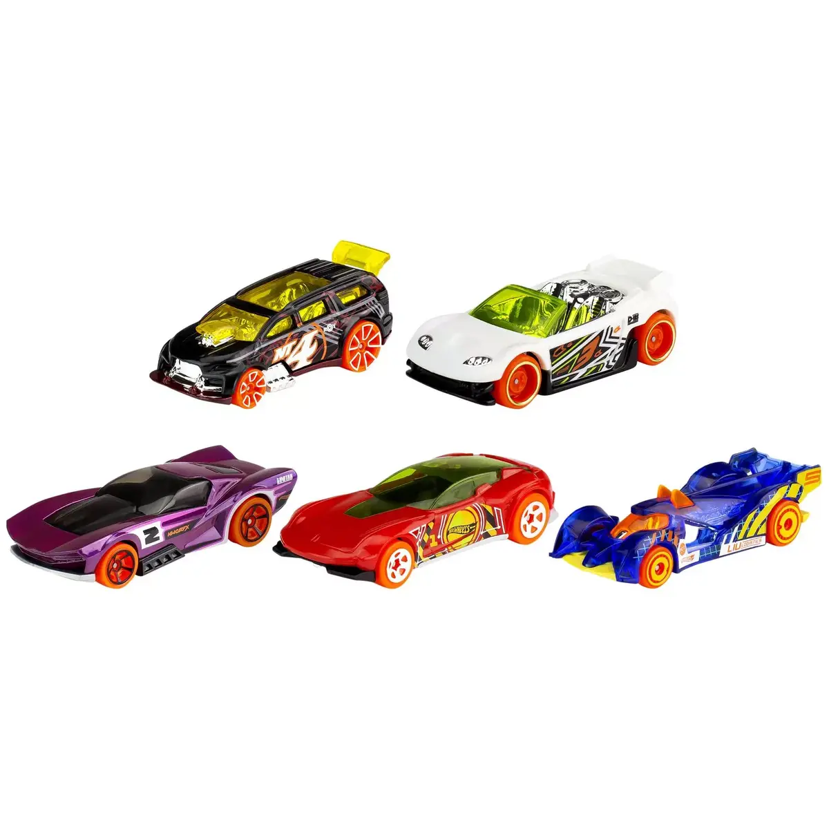 Hot Wheels 5-Car Pack Assortment auto komplekts Photo 4