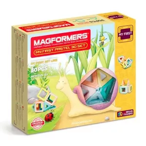 MAGFORMERS My First Pastel Set 30P — magnetic construction toy set, 30 pieces