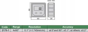Level vial INSIZE POZIOMNICA 4*90 model 2170-1 — precision spirit level with four 90° vials