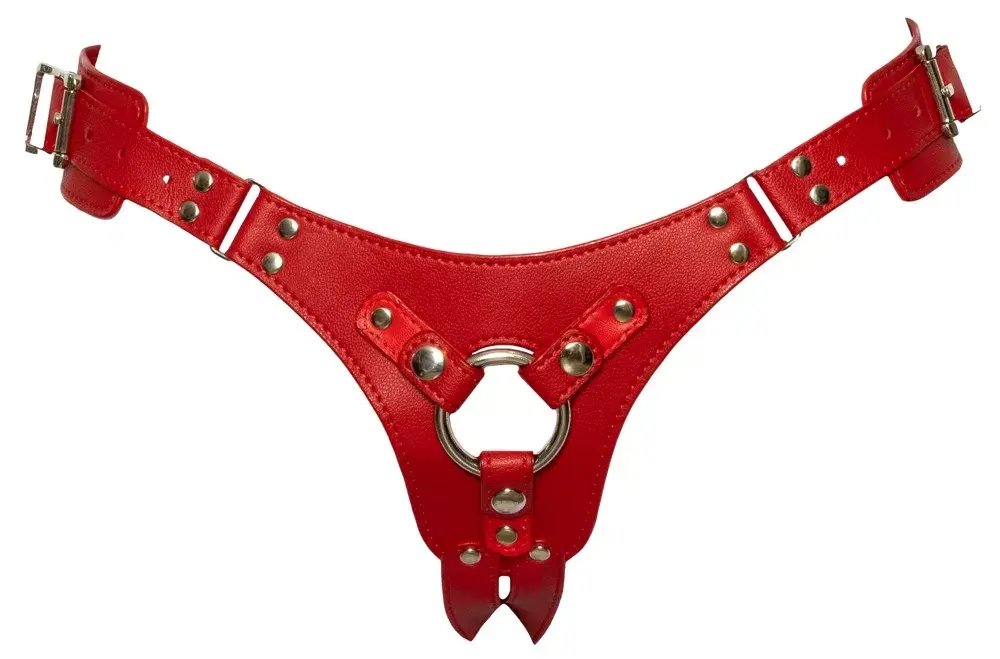 Страпон-ремень bad kitty Silicone Red S–L Photo 4