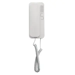Intercom CYFRAL SMART 5P/WHITE for 4‑5‑6‑wire installation, wall-mounted door phone panel