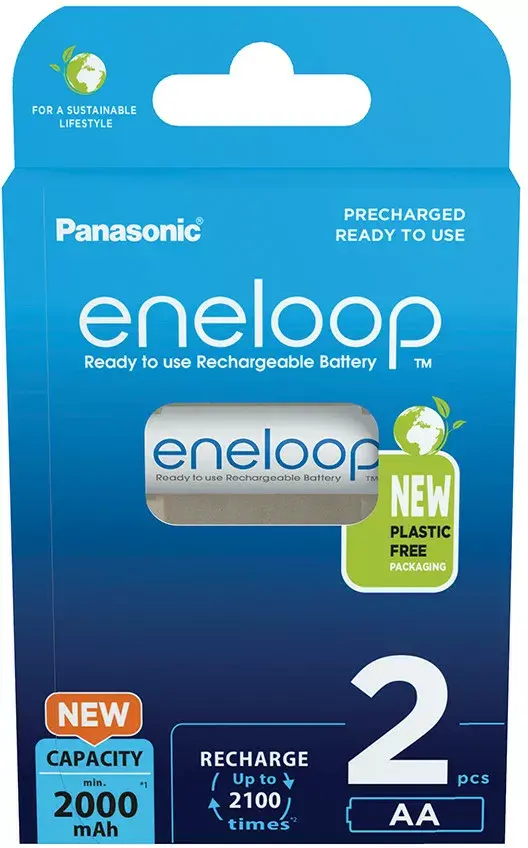 AA rechargeable battery Panasonic eneloop BK-3MCDE-2BE Photo 1