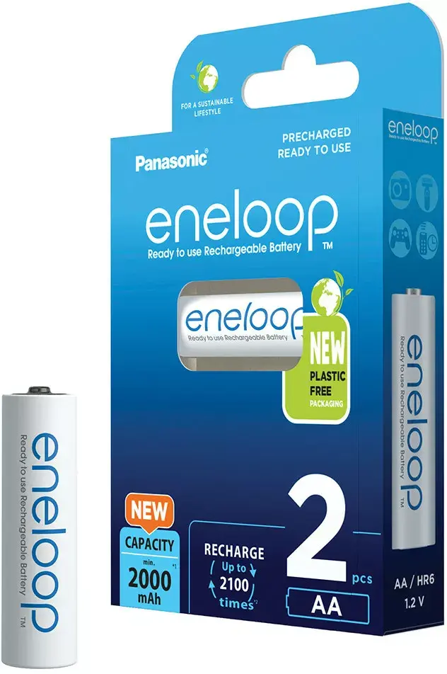 AA rechargeable battery Panasonic eneloop BK-3MCDE-2BE Photo 3