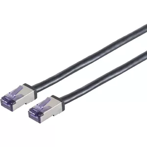 Патч-корд ShiverPeaks S/CONN Cat. 6A Flex S/FTP, 0,25 м, черный