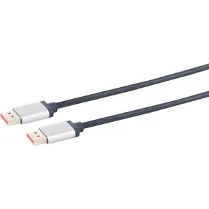 DisplayPort cable ShiverPeaks 1.4, 1.5 m, single connector, high-speed video and audio transmission