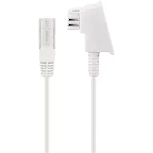 Telephone cable Goobay 60667 3 m White TAE F RJ-45