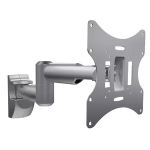 Wall mount MACLEAN MC-503A S for 23"–42" screens, tilt ±20°, VESA 75×75–200×200, 30 kg, silver