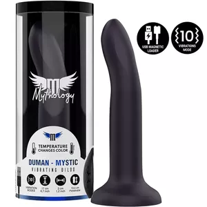 Silicone dildo Mythology Fantasy Dildo DUMAN M, black, body-safe silicone, WATCHME wireless compatible