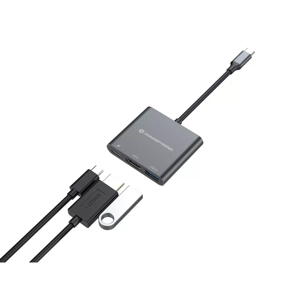 CONCEPTRONIC DONN 3-в-1 USB-C адаптер Photo 5