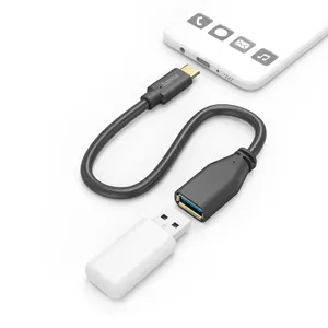 USB кабель Hama 00201605 USB 3.2 Gen 1 0.15 м USB C USB A черный