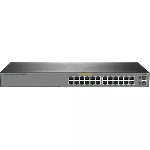 Pārvaldāms 24 porta HP Enterprise OfficeConnect 1920S pārslēdzējs JL384A‑RFB, Layer 2, montāžai skapī