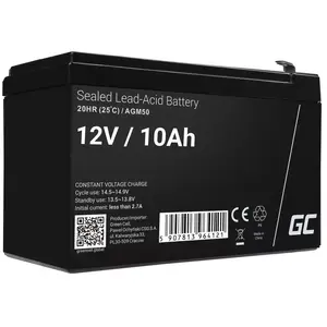 UPS battery Green Cell AGM50 12 V 10 Ah VRLA AGM, 65×151×95 mm, 2.45 kg, black