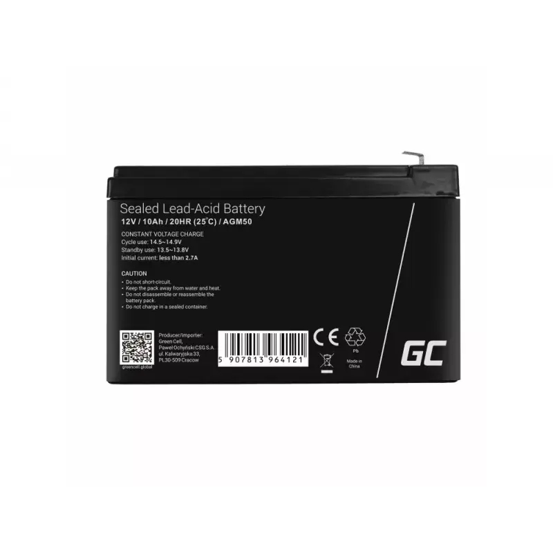 Green Cell AGM50 12 V 10 Ah UPS akumulators Photo 5