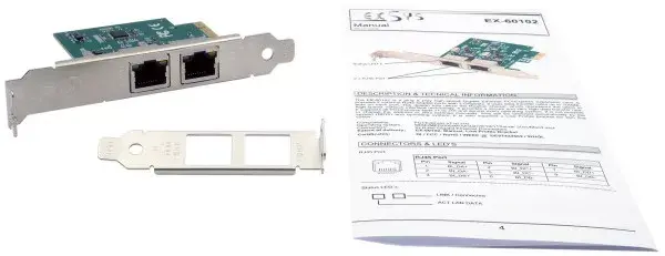 Iekšējā Ethernet karte EXSYS EX-60102 Photo 3