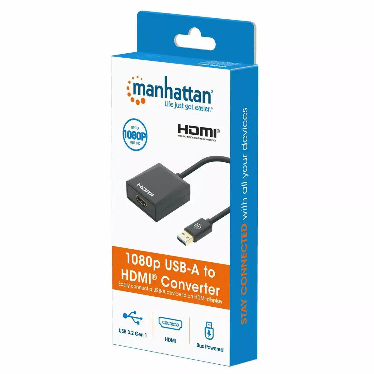 Manhattan USB-A uz HDMI kabelis 1080p 60Hz Photo 7