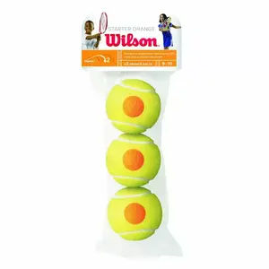 Tenisa bumbas wilson Starter Orange WRT137300 — spiedienpildītas treniņu bumbas, komplekts 3 gab.