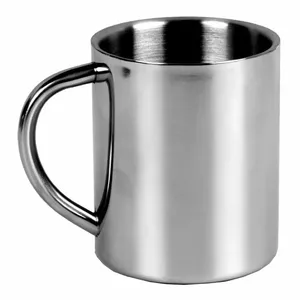 Camping mug LIFEVENTURE Stainless Steel model 9535, 230 ml, double-walled travel cup