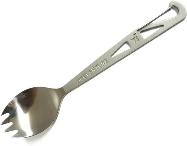 Dakšiņa–karote LIFEVENTURE Titanium Forkspoon modelis 9518