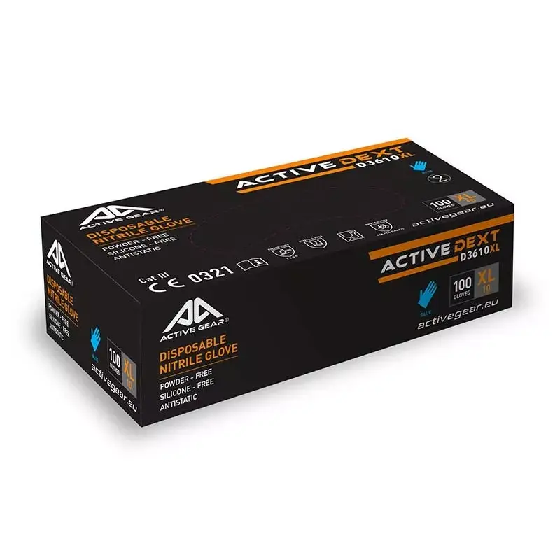 Нитриловые перчатки Active Gear 72-D3618 M Photo 2