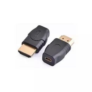 Адаптер PREMIUMCORD Micro HDMI Type D (гнездо) — HDMI Type A (штекер) kphdma-26