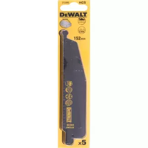 Полотна для сабельной пилы DeWalt DT2363 HCS 228 мм, шаг 4,2 мм, 5 шт.